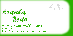 aranka nedo business card